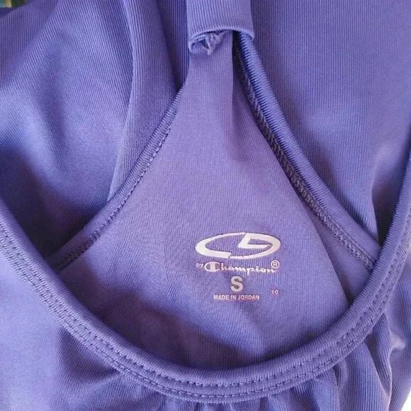 New Champion Purple Athletic Sleeveless Razor Back Workout Tank Top - Picture 5 of 6